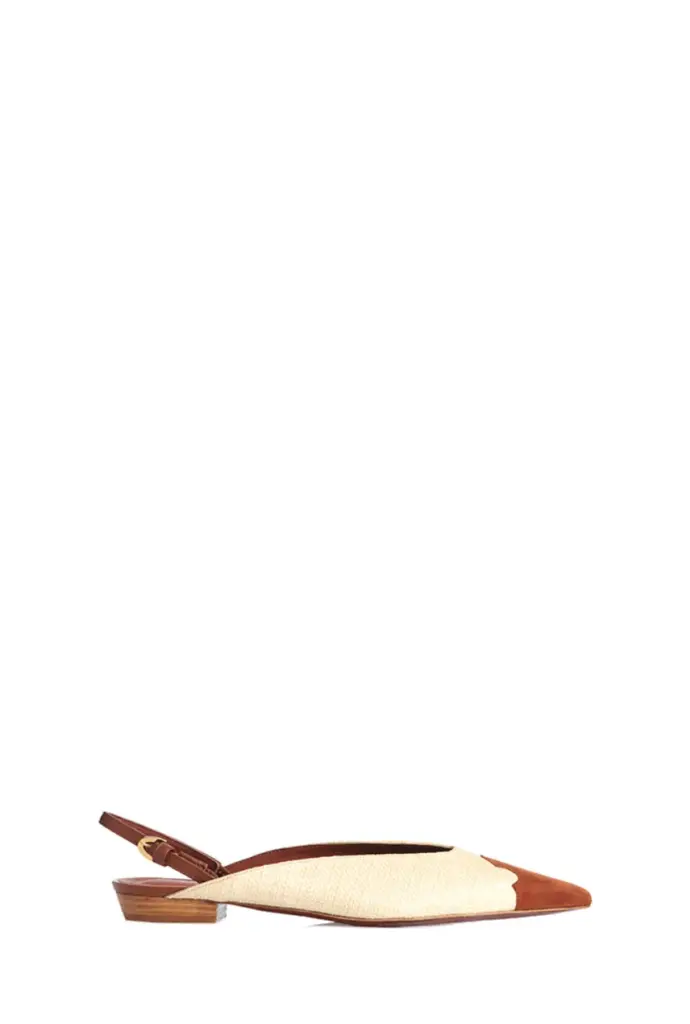 La Coquette — Natural Raffia & Caramel Suede